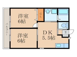 ボヌール則松の物件間取画像